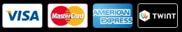 Visa, Mastercard, American Express, TWINT